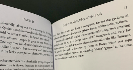 Letters to Matt Askey (chap-book)
